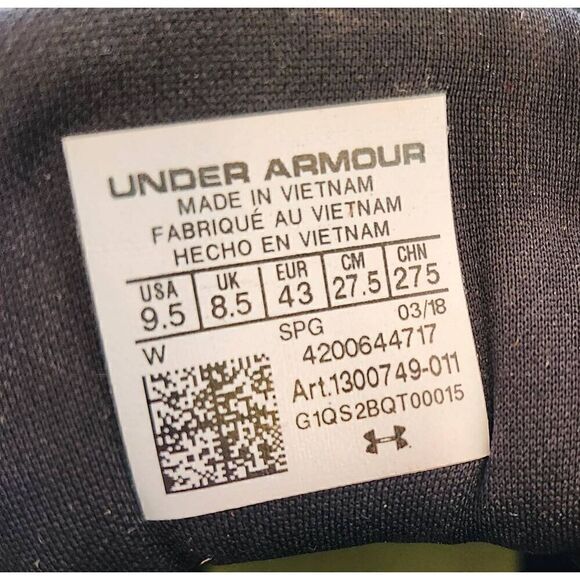 UNDER ARMOUR Mens Fierce Phantom  SIZE 9.5 Worn Once - Picture 5 of 5